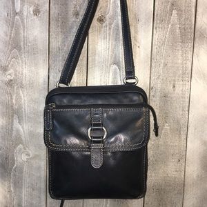 Fossil Black Soft Leather Crossbody